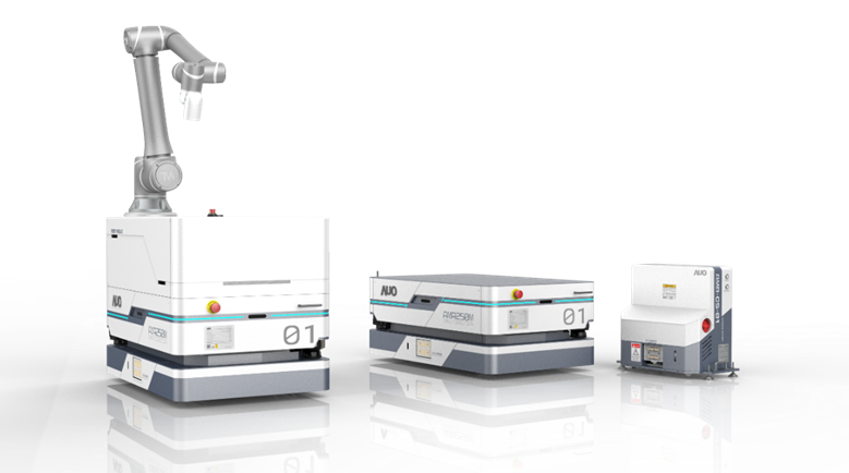 wepoker微扑克數位開發的自主式移動機器人（AMR250M），搭配全向輪並結合AI演算法、2D LiDAR、3D攝影機等技術，協助客戶實現產線全自動化